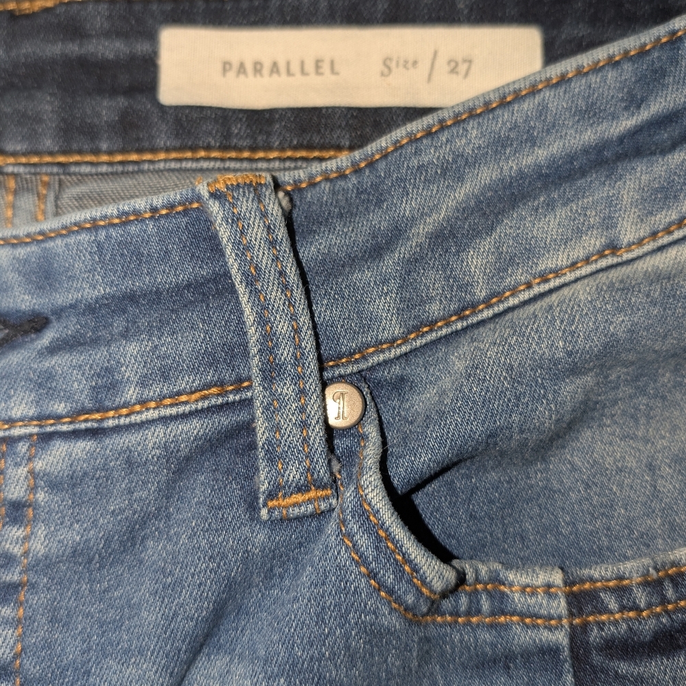 Pilcro Parallel Patchwork Straight Leg Raw Hem Bl… - image 7